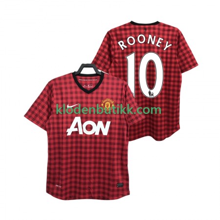 Manchester United ROONEY 10 2012 2013 Retro Hjemme Fotballdrakt Kortermet